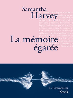 cover image of La mémoire égarée